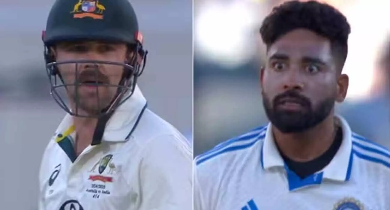 Horned Head and Siraj; What happened after the Aussie got bowled - video