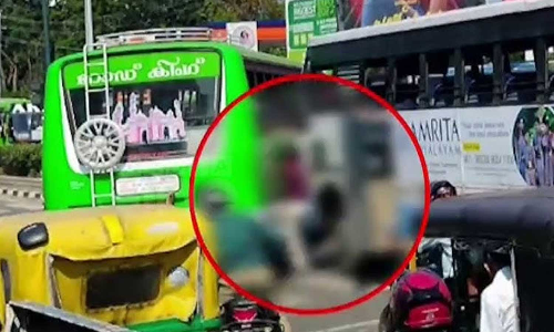 Transport Departments preliminary findings indicate that the private driver was at fault in the incident where a bank employee died after being crushed between buses in Thiruvananthapurams Kizhakkekotta, Ullas Mohammed death