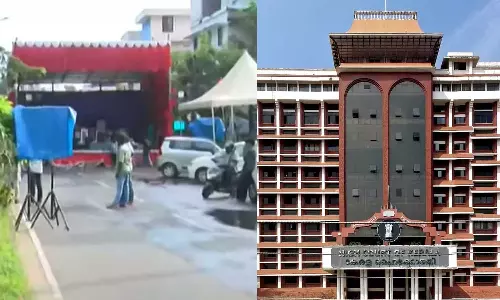 ഗതാഗതം തടസ്സപ്പെടുത്തി സിപിഎം സമ്മേളനവേ​ദി; ഹൈക്കോടതിയിൽ കോടതിയലക്ഷ്യ ഹരജി