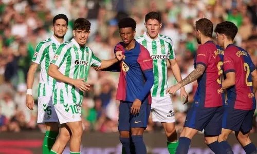 Barca lost the victory in injury time; Draw against Real Betis, 2-2