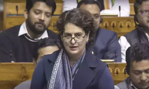 Priyanka Gandhi Criticism Against Bjp Govt In her First Speech in Parliament