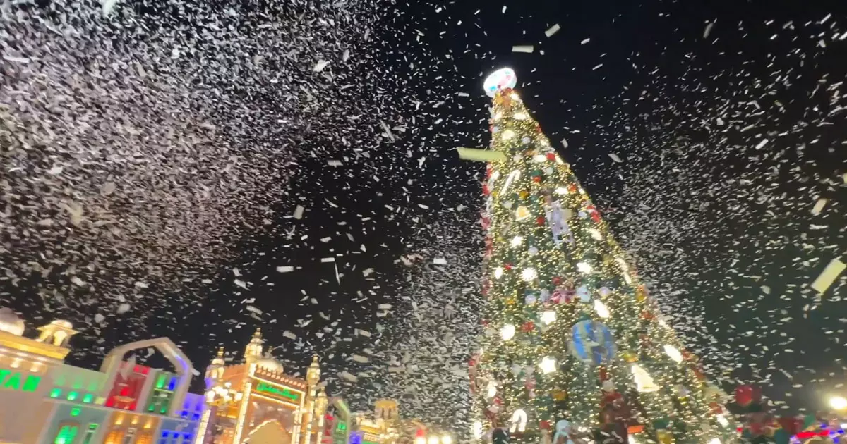Christmas celebration has started at Dubai Global Village