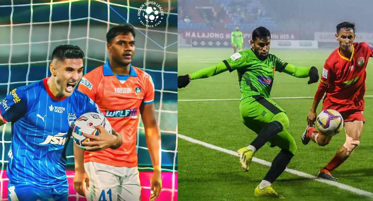 Draw in ILeague and ISL; Shillong beat Gokulam and Bengaluru-Goa