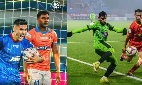 Draw in ILeague and ISL; Shillong beat Gokulam and Bengaluru-Goa