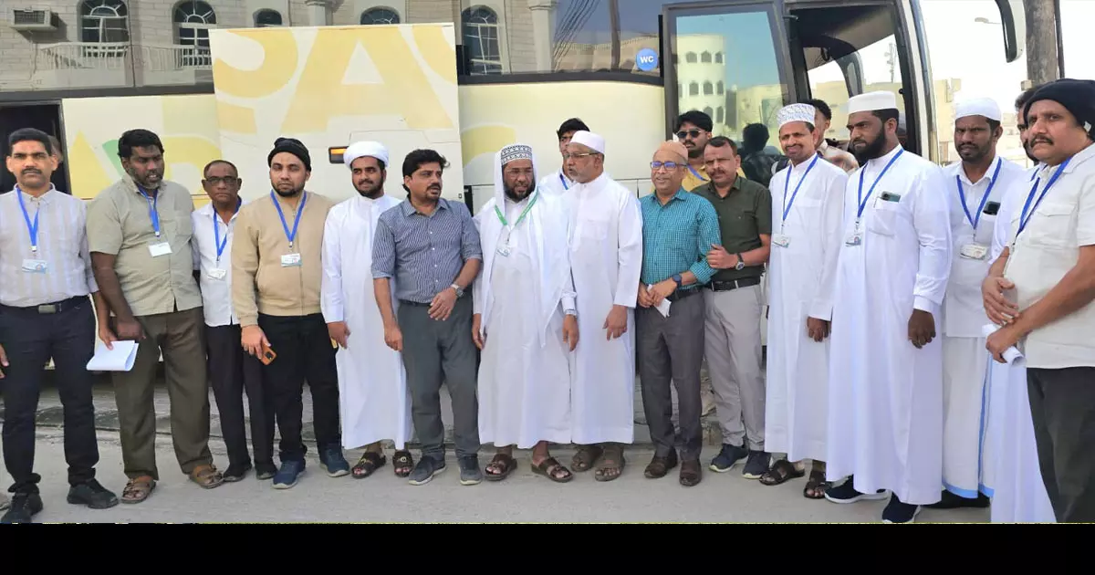Umrah group was sent off in Salalah