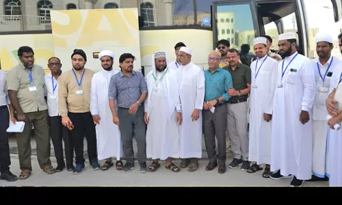 Umrah group was sent off in Salalah