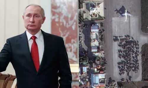 സിറിയയിൽ നിന്ന് ഒളിച്ചോടുന്ന റഷ്യ; പറക്കാൻ വരിനിന്ന് സൈനികവാഹനങ്ങൾ