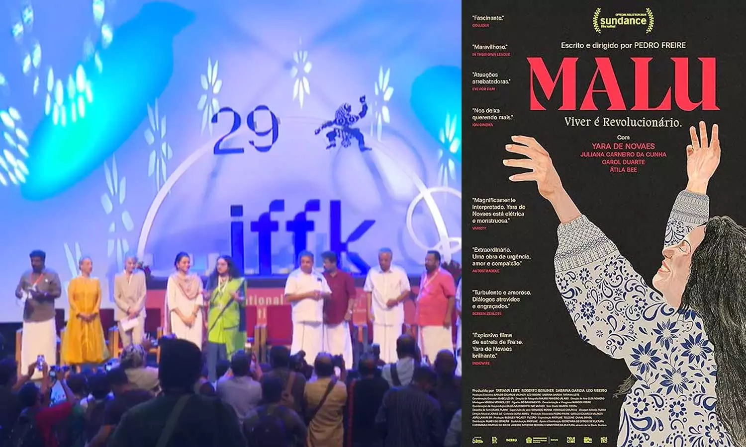 ബ്രസീലിയൻ ചിത്രം മാലുവിന് സുവർണ ചകോരം; രാജ്യാന്തര ചലച്ചിത്ര മേളയ്ക്ക് തിരശ്ശീല വീണു ബ്രസീലിയൻ ചിത്രം മാലുവിന് സുവർണ ചകോരം; രാജ്യാന്തര ചലച്ചിത്ര മേളയ്ക്ക് തിരശ്ശീല വീണു