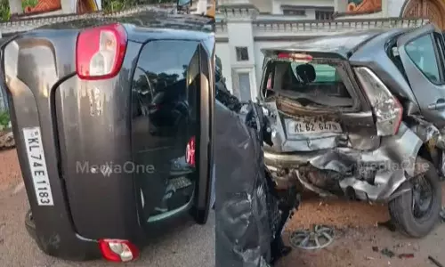 കോട്ടയം എംസി റോഡിൽ വാഹനാപകടം; ഒരാൾ മരിച്ചു