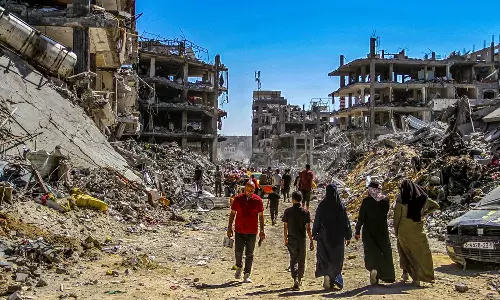 വെടിനിർത്തൽ ചർച്ചകൾ അന്തിമഘട്ടത്തിൽ; 11 ബന്ദികളെ വിട്ടയക്കാൻ ഹമാസ് തയ്യാറെന്ന് റിപ്പോർട്ട് വെടിനിർത്തൽ ചർച്ചകൾ അന്തിമഘട്ടത്തിൽ; 11 ബന്ദികളെ വിട്ടയക്കാൻ ഹമാസ് തയ്യാറെന്ന് റിപ്പോർട്ട്