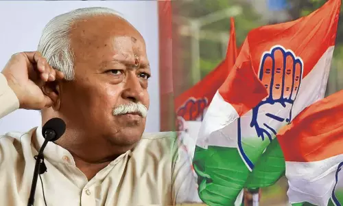 ‘ഇരട്ടത്താപ്പിന്​ അതിരുകളില്ല’; ബിജെപിക്കും ആർഎസ്​എസി​നുമെതിരെ കോൺ​ഗ്രസ്​