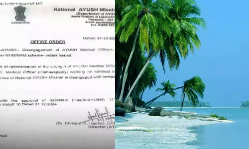 ലക്ഷദ്വീപിൽ മെഡിക്കൽ ഓഫീസർമാരെ കൂട്ടത്തോടെ പിരിച്ചുവിട്ട് ദ്വീപ് അഡ്മിനിസ്ട്രേഷൻ; പ്രതിഷേധം