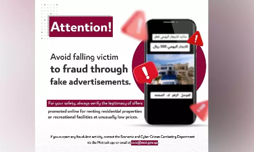 Properties for low rent; Qatars Ministry of Interior warns against online fraud