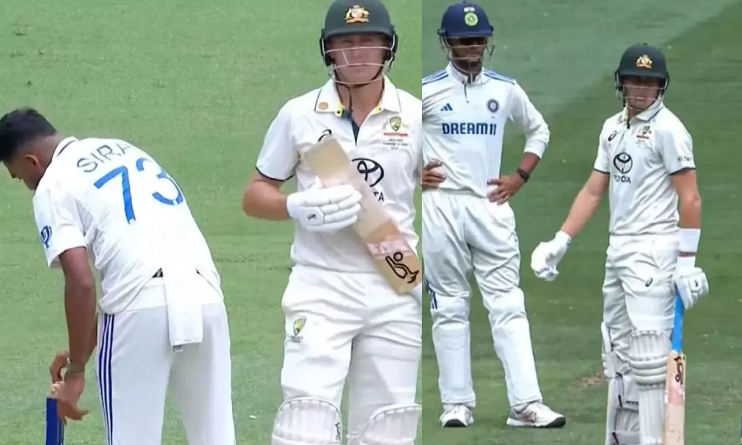 മാർനസ് ഇത് നോക്കൂ...; വീണ്ടും ബെയിൽസ് മാറ്റിവച്ച് സിറാജ്, പണികിട്ടിയത് ഖ്വാജക്ക്