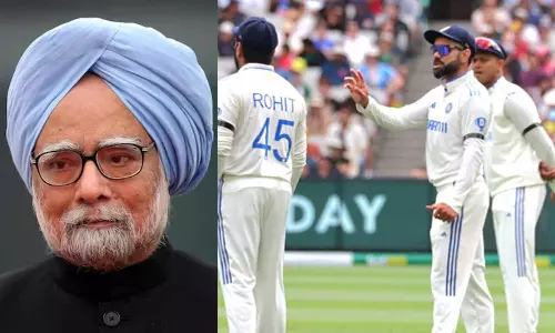 മൻമോഹൻ സിങ്ങിന് ആദരവുമായി ഇന്ത്യൻ ക്രിക്കറ്റ് താരങ്ങൾ; മെൽബണിൽ ഇറങ്ങിയത് കറുത്ത ആം ബാൻഡ് അണിഞ്ഞ്