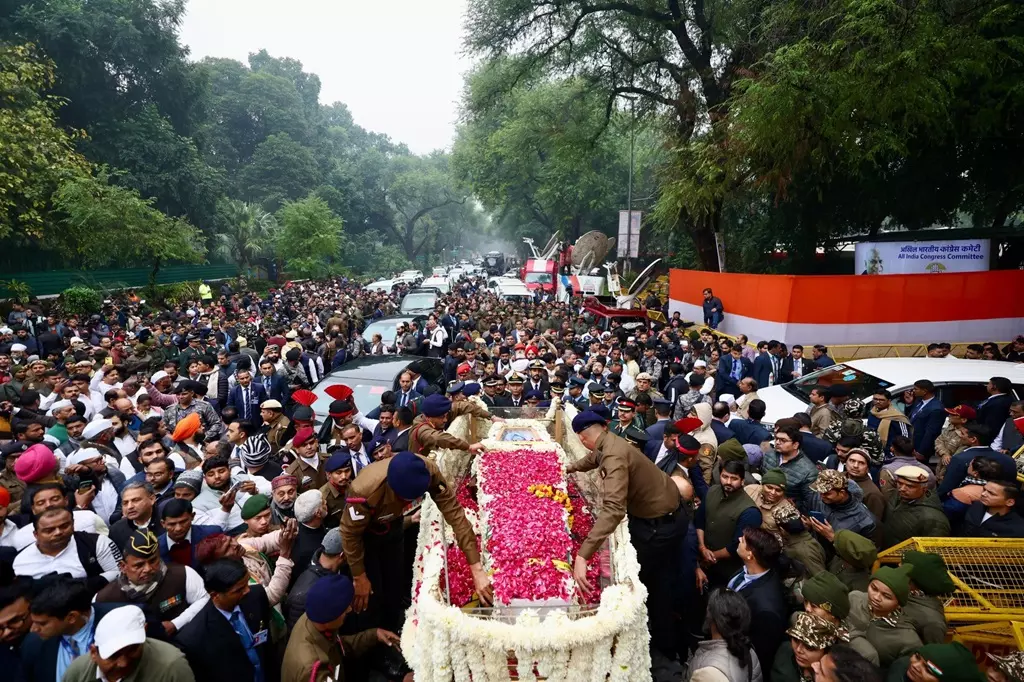 Manmohan Singh funeral