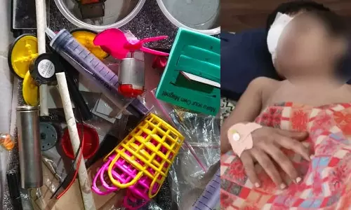 ഗുജറാത്തിൽ റോബോട്ടിക്‌സ് സ്റ്റഡി കിറ്റിലെ ബാറ്ററി പൊട്ടിത്തെറിച്ച് എട്ടു വയസുകാരന് കണ്ണു നഷ്ടമായി