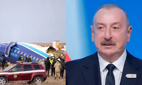 റഷ്യയുടെ വെടിയേറ്റാണ് വിമാനം തകര്‍ന്നത്; അസർബൈജാൻ പ്രസിഡൻ്റ് ഇല്‍ഹാം അലിയേവ്