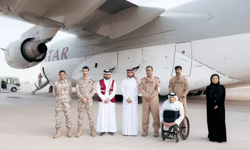 സിറിയയ്ക്ക് സഹായവുമായി ഖത്തരി വിമാനം ഡമസ്‌കസിലെത്തി