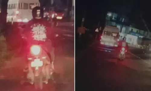 ആംബുലൻസിന് തടസം സൃഷ്‌ടിച്ച ബൈക്കുകാരന്റെ ലൈസൻസ് സസ്‌പെൻഡ് ചെയ്‌തു