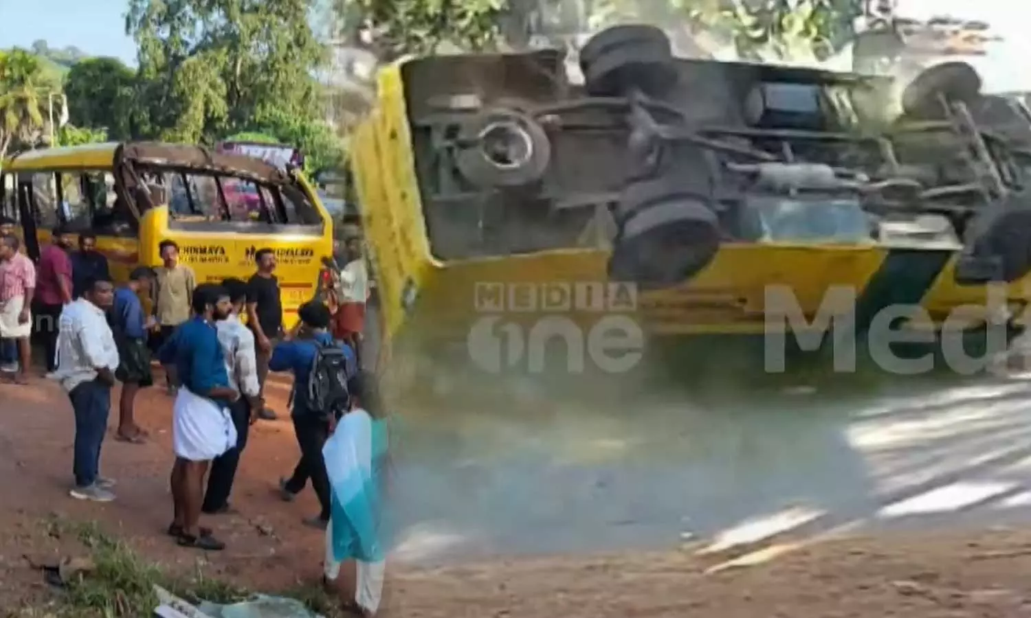 Two dies, two students in critical condition in Chinmaya school bus accident in Kannurs Valakkai