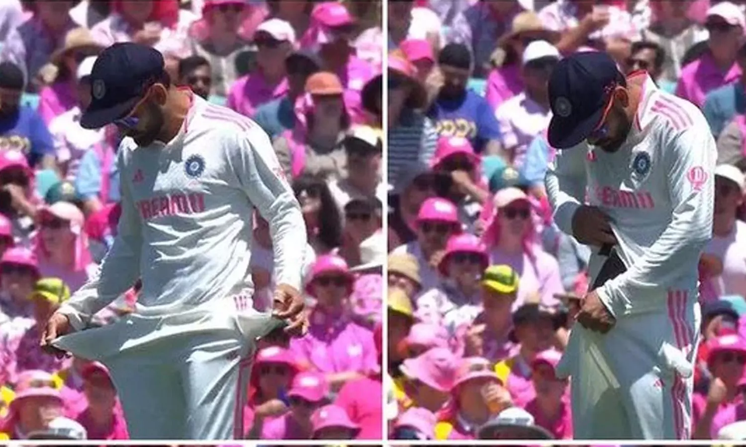 എന്റെ കീശയിൽ സാന്റ് പേപ്പറൊന്നുമില്ല ; പരിഹസിച്ച ഓസീസ് ആരാധകരെ ട്രോളി കോഹ്ലി എന്റെ കീശയിൽ സാന്റ് പേപ്പറൊന്നുമില്ല ; പരിഹസിച്ച ഓസീസ് ആരാധകരെ ട്രോളി കോഹ്ലി