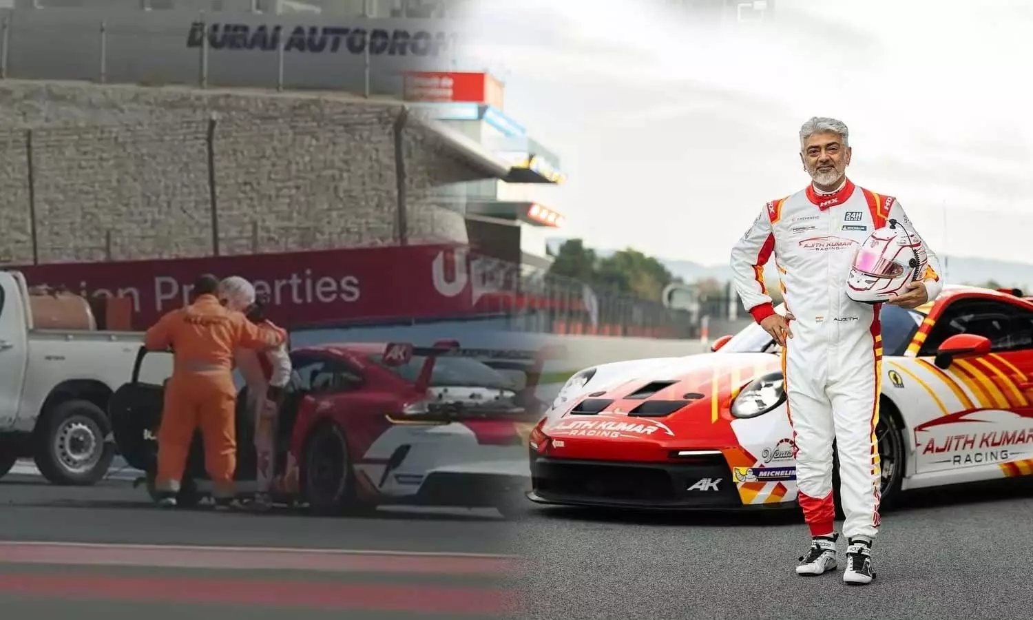 റേസിങ്ങ് പ്രാക്ടീസിനിടെ അപകടം; നടൻ അജിത് പരിക്കില്ലാതെ രക്ഷപ്പെട്ടു റേസിങ്ങ് പ്രാക്ടീസിനിടെ അപകടം; നടൻ അജിത് പരിക്കില്ലാതെ രക്ഷപ്പെട്ടു