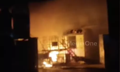 Fire broke out in Edayar Industrial Area