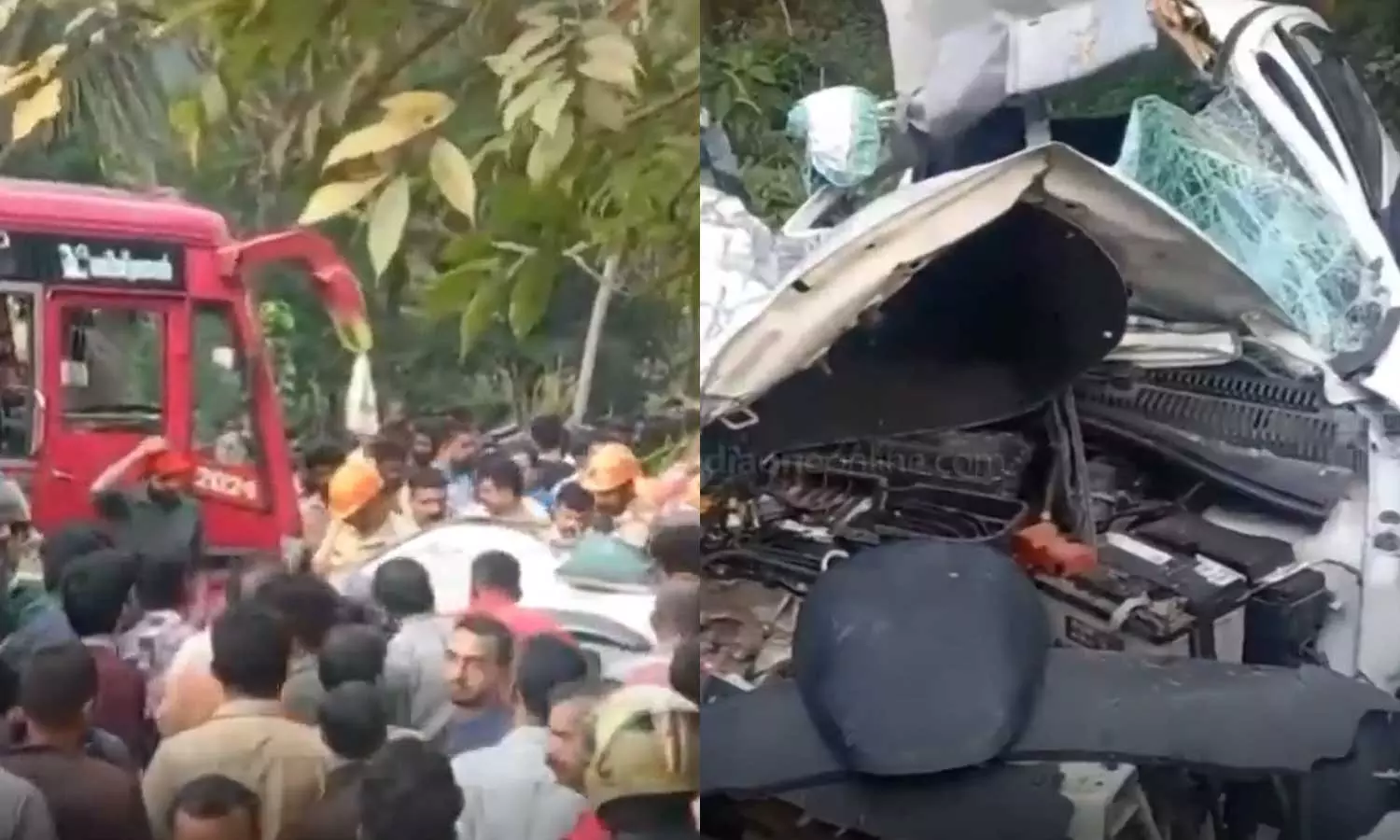 കണ്ണൂർ ഉളിയിൽ ബസും കാറും കൂട്ടിയിടിച്ച് രണ്ട് മരണം