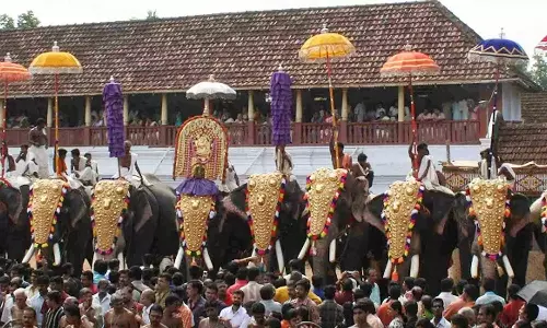 Kerala High Court warns Devaswom officer over elephant procession at Tripunithura Poornathrayisha Temple, Sree Poornathrayeesa Temple Thripunithura