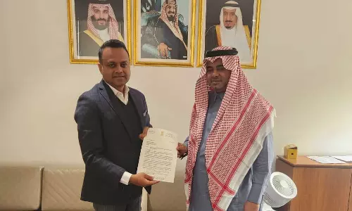 Haris Beeran MP meets Saudi Ambassador-in-Charge Riyad Al Kaabi, requesting test centers in Kerala for Saudi Skill Based Job Visa verification Haris Beeran MP meets Saudi Ambassador-in-Charge Riyad Al Kaabi, requesting test centers in Kerala for Saudi Skill Based Job Visa verification