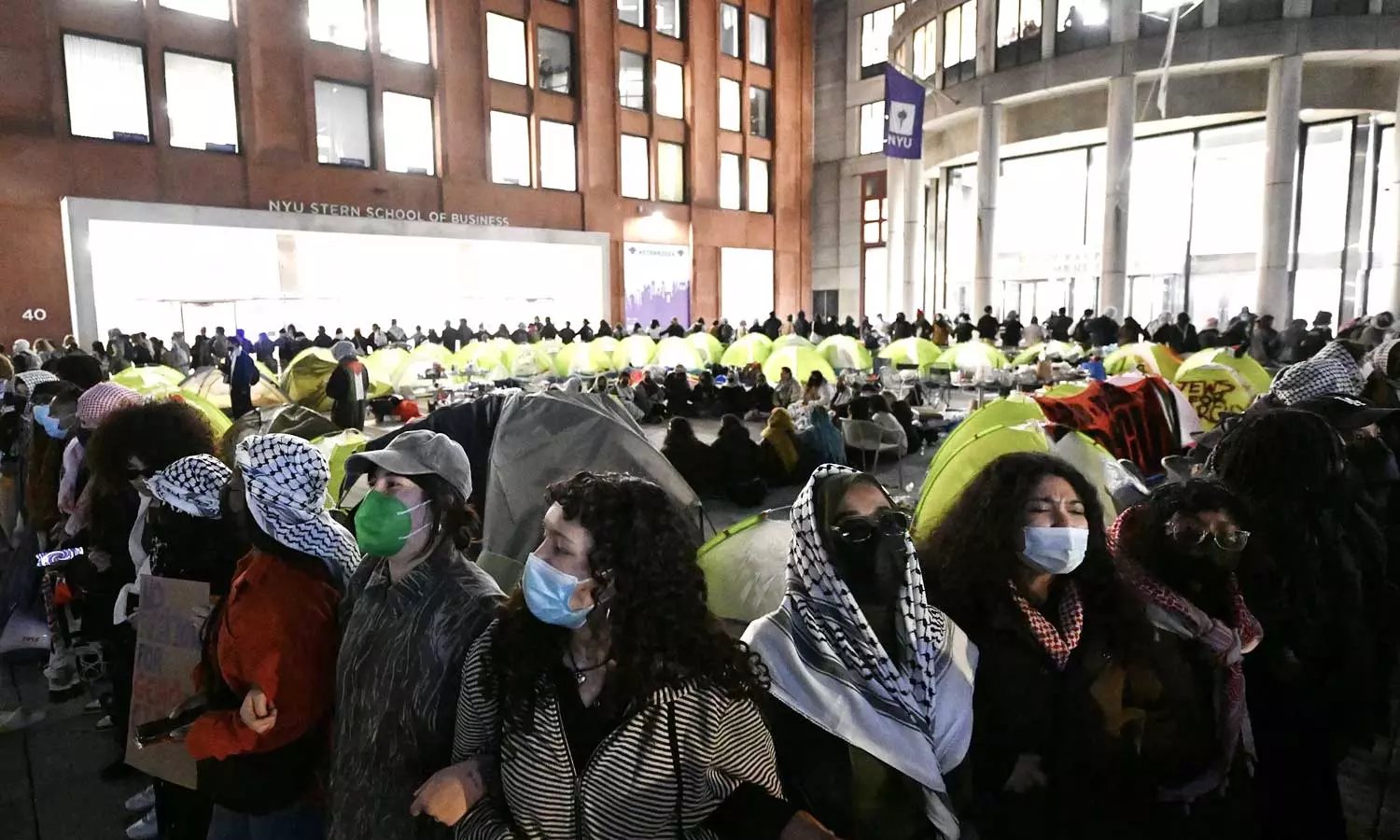 New York University suspends 11 students for one-year over peaceful sit-ins for Gaza, NYU antiwar Protest, Israel attack on Gaza, Gaza war,