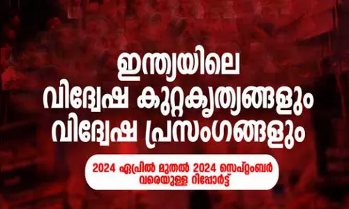 ഇന്ത്യയിൽ വിദ്വേഷപ്രചാരണം വർധിക്കുന്നു; അഞ്ചുമാസത്തിനിടെ റിപ്പോർട്ട് ചെയ്തത് 144 സംഭവങ്ങളെന്ന് വസ്തുതാന്വേഷണ റിപ്പോർട്ട്