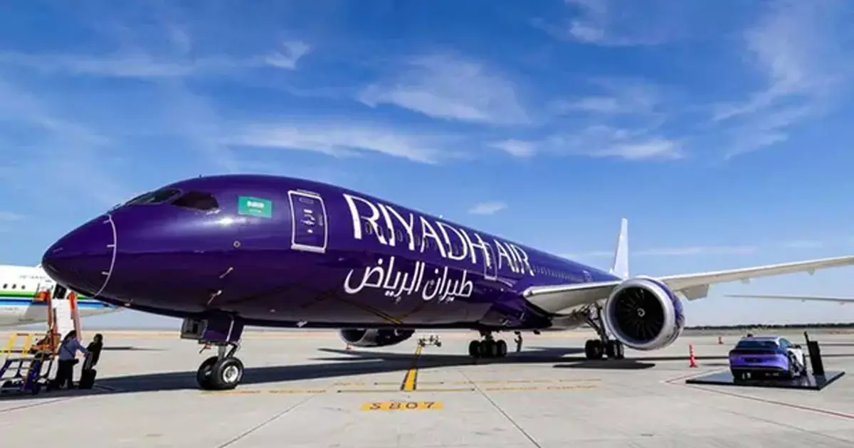 Riyadh Airs first Boeing aircraft has arrived Riyadh Airs first Boeing aircraft has arrived