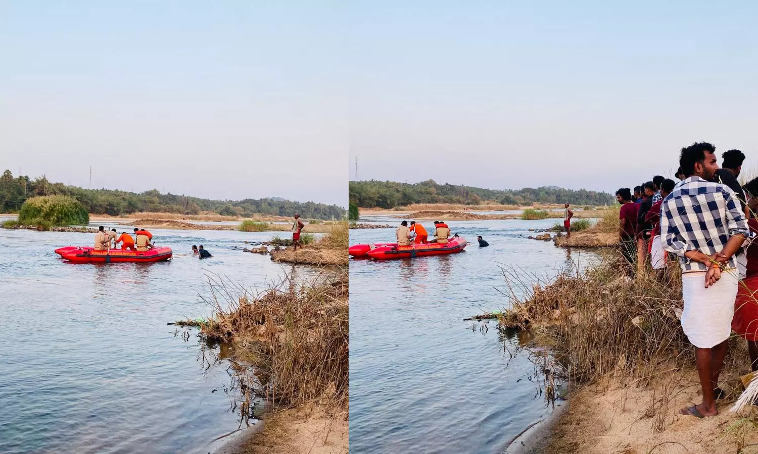 ഭാരതപ്പുഴയിൽ ഒഴുക്കിൽപെട്ട് ഒരു കുടുംബത്തിലെ നാലുപേർ; അമ്മ മരിച്ചു, അച്ഛനും മക്കൾക്കുമായി തിരച്ചിൽ