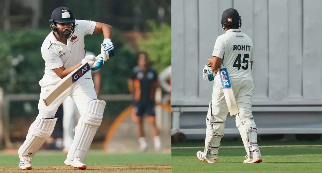 Rohits return to Ranji falls flat; Three runs off Umran Maliks over