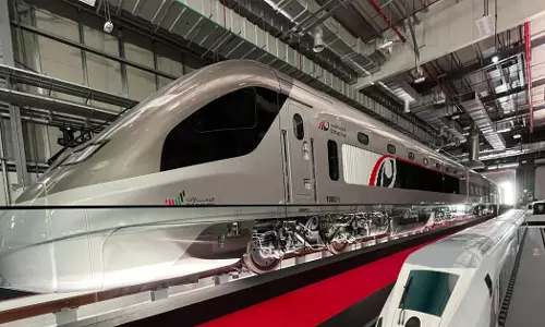 Abu Dhabi-Dubai journey takes half an hour; Etihad Rail with high-speed electric train