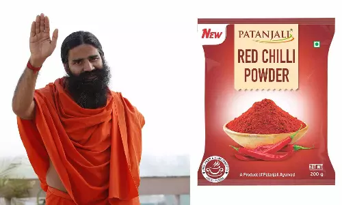 പതഞ്ജലി മുളകുപൊടിയിൽ മായം : ഉപഭോക്താക്കളോട് മുളക് പൊടി തിരിച്ചു കൊടുക്കാൻ ആവശ്യപ്പെട്ട് പതഞ്ജലി