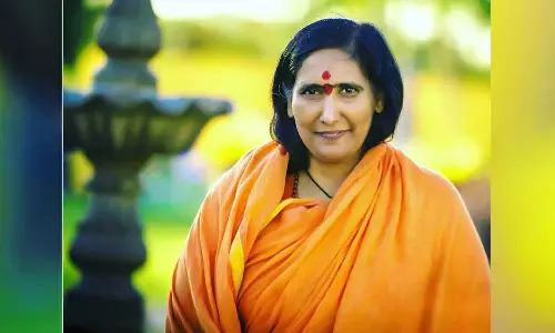 Swadhi Ritambhara got padmabhushan Swadhi Ritambhara got padmabhushan