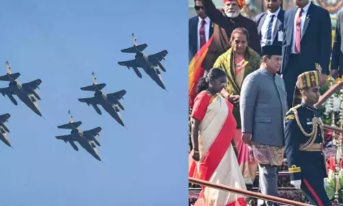 76ാം റിപ്പബ്ലിക് ദിനാഘോഷത്തിൽ രാജ്യം; കരസേനയുടെ കരുത്തറിയിച്ച് റിപ്പബ്ലിക് ദിന പരേഡ്