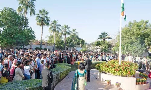 76-ാമത് റിപബ്ലിക് ദിനം ആഘോഷിച്ച് മസ്‌കത്തിലെ ഇന്ത്യൻ പ്രവാസി സമൂഹം