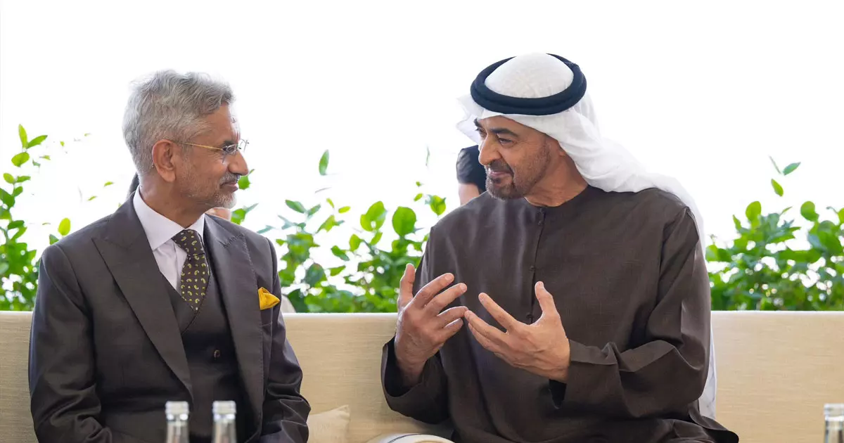 Indian Foreign Minister discusses bilateral cooperation with UAE President Indian Foreign Minister discusses bilateral cooperation with UAE President