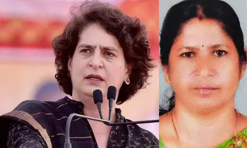 കടുവ ആക്രമണത്തിൽ കൊല്ലപ്പെട്ട രാധയുടെ വീട് സന്ദർശിച്ച് പ്രിയങ്ക ഗാന്ധി