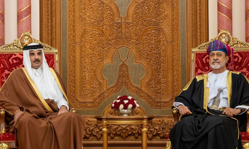 Qatar Emir Sheikh Tamim bin Hamad Al Thani arrived in Oman