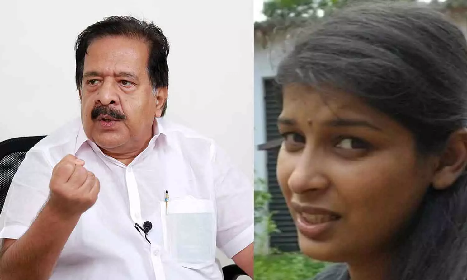 Chennithala against the release of Karanavar murder case accused Sherin Chennithala against the release of Karanavar murder case accused Sherin