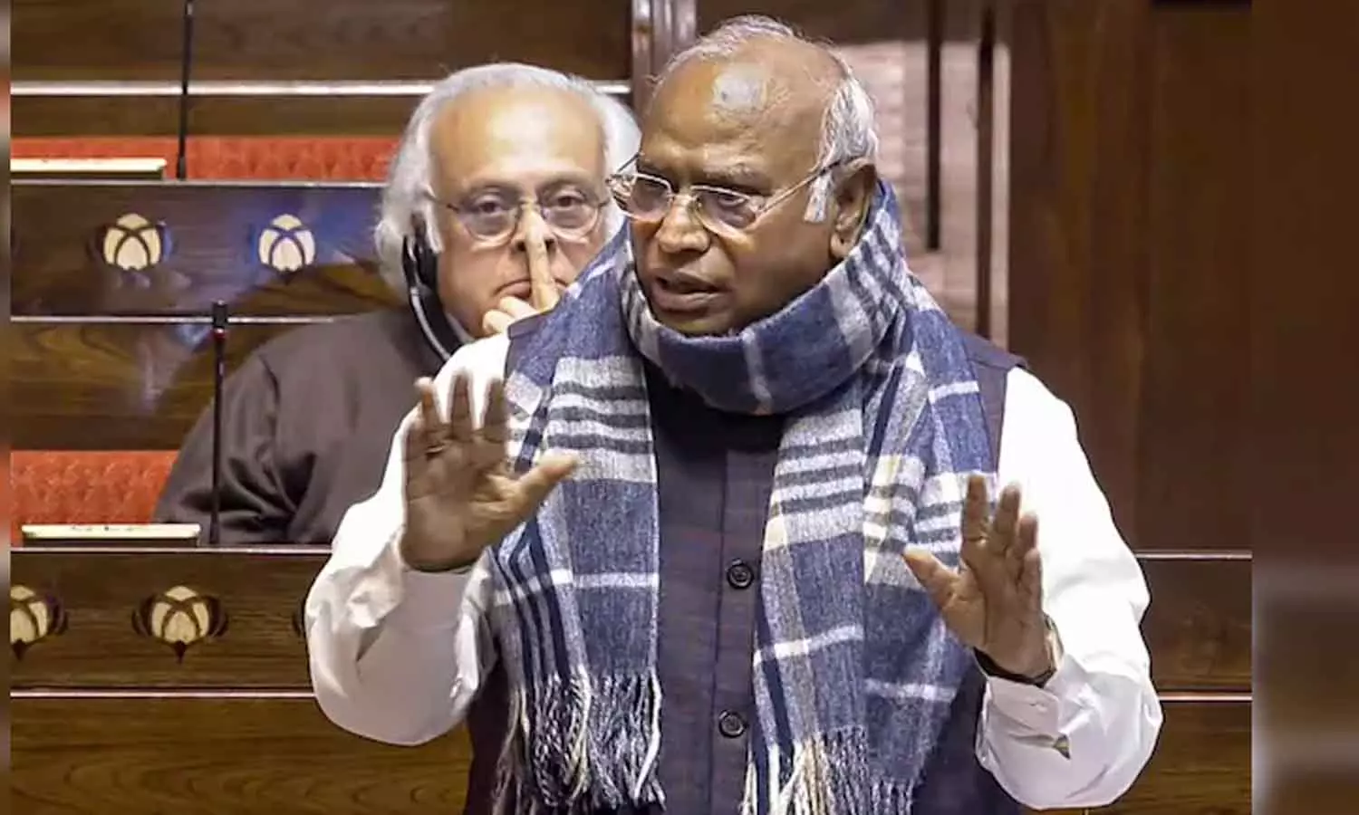 M Kharges Outburst In Rajya Sabha As BJP MP Interrupts Him