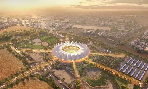 പഴയതെല്ലാം നീക്കി നിലമൊരുക്കി; റിയാദിലെ കിങ് ഫഹദ് സ്റ്റേഡിയ നിർമാണം വേഗത്തിൽ പഴയതെല്ലാം നീക്കി നിലമൊരുക്കി; റിയാദിലെ കിങ് ഫഹദ് സ്റ്റേഡിയ നിർമാണം വേഗത്തിൽ