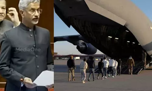 ഇന്ത്യക്കാരെ നാടുകടത്തിയ യുഎസ് നടപടിയെ ന്യായീകരിച്ച് വിദേശകാര്യ മന്ത്രി ഇന്ത്യക്കാരെ നാടുകടത്തിയ യുഎസ് നടപടിയെ ന്യായീകരിച്ച് വിദേശകാര്യ മന്ത്രി