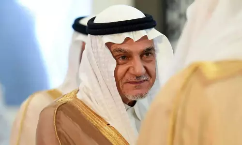 Prince Turki Al Faisal of Saudi Arabia against the move to drive Palestinians to other areas.