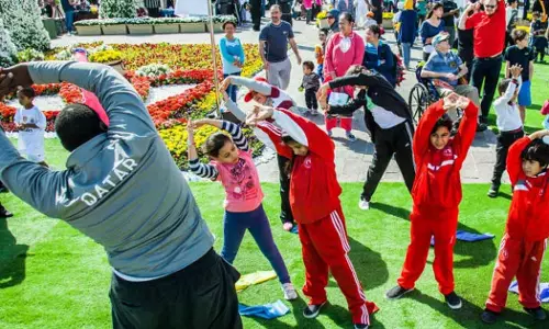 ദേശീയ കായിക ദിനം വർണാഭമായി ആഘോഷിച്ച് ഖത്തർ